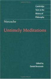 book Untimely Meditations