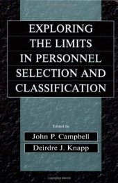 book Exploring the Limits in Personnel Selection and Classification