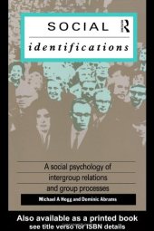 book Social Identifications: A Social Psychology of Intergroup Relations and Group Processes