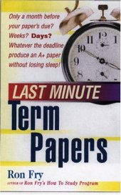 book Last Minute Term Papers