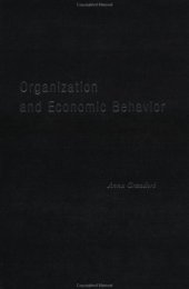 book Organization and Economic Behaviour