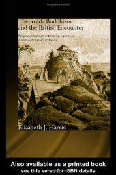 book Theravada Buddhism and the British Encounter (Routledgecurzon Critical Studies in Buddhism)