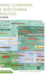 book Using Corpora in Discourse Analysis (Continuum Discourse)