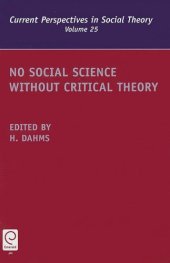 book No Social Science Without Critical Theory