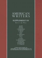 book American Writers, Supplement XV