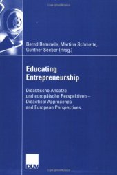 book Educating Entrepreneurship  German