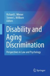 book Disability and Aging Discrimination: Perspectives in Law and Psychology