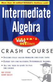 book Schaum's Easy Outlines: Intermediate Algebra