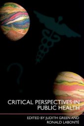 book Critical Perspectives in Public Health