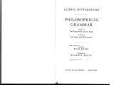 book Philosophical Grammar