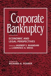 book Corporate Bankruptcy: Economic and Legal Perspectives