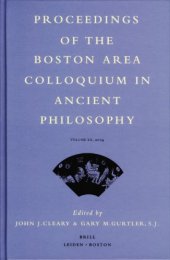 book Proceedings of the Boston Area Colloquium in Ancient Philosophy, 20 Volume XX (2004)