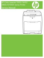 book HP Color LaserJet 3000 3600 3800 CP3505 Series Printer Service Manual