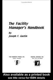 book The Facility Manager's Handbook