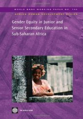 book Gender Equity in Junior and Senior Secondary Education in Sub-Saharan Africa (World Bank Working Papers)