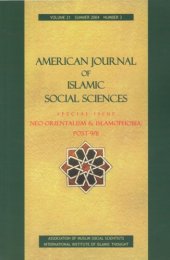 book American Journal of Islamic Social Sciences, vol 21, summer 2004, Number 3, Special Issue: Neo-Orientalism and Islamophobia: Post-9 11