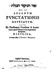 book Arcanum punctationis revelatum