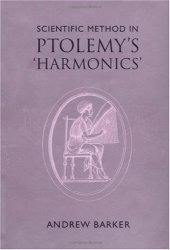 book Scientific Method in Ptolemy's Harmonics