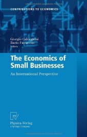 book The Economics of Small Businesses: An International Perspective