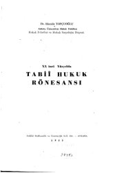 book Yirminci Yüzyilda Tabii Hukuk Rönesansı