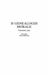 book H genealogiji morale: polemični spis