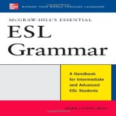 book McGraw-Hill's Essential ESL Grammar: A Handbook for Intermediate and Advanced ESL Students