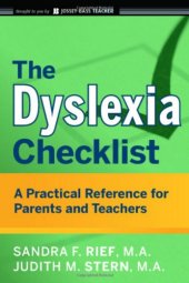 book The Dyslexia Checklist: A Practical Reference for Parents and Teachers (J-B Ed: Checklist)