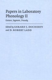 book Gesture, Segment, Prosody (Papers in Laboratory Phonology II)