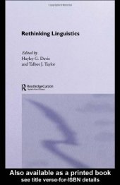 book Rethinking Linguistics (Communication and Linguistic Theory)