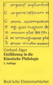 book Einfuhrung in die klassische Philologie