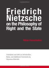 book Friedrich Nietzsche on the Philosophy of Right And the State