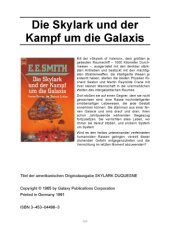 book Die Skylark und der Kampf um die Galaxis. Vierter Roman des Skylark Zyklus.