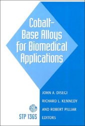 book Cobalt-Base Alloys for Biomedical Applications (ASTM Special Technical Publication, 1365)