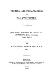 book The Moral and Ethical Teachings of Zarathushtra