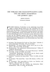 book Die Vorlage Der Isaias-Septuaginta(LXX) Und Die Erste Isaias-rolle Von Qumran(1QIsa)‎