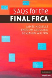 book SAQs for the Final FRCA