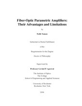 book Fiber-optic parametric amplifiers: Their advantages and limitations
