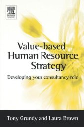 book Value-based Human Resource Strategy: Developing your HR Consultancy Role