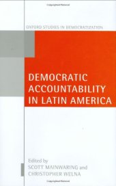 book Democratic Accountability in Latin America (Oxford Studies in Democratization)