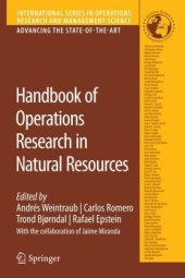 book Handbook of Operations Research in Natural Resources (International Series in Operations Research & Management Science) (International Series in Operations Research & Management Science)