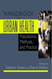 book Handbook of Urban Health: Populations, Methods, and Practice, 1st edition 2005