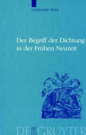 book Der Begriff der Dichtung in der Fruhen Neuzeit (Historia Hermeneutica - Studia)