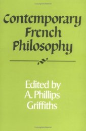 book Contemporary French Philosophy (Royal Institute of Philosophy Supplements)