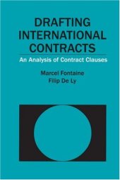 book Drafting International Contracts: An Analysis of Contract Clauses