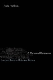 book A Thousand Darknesses: Lies and Truth in Holocaust Fiction