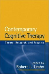 book Contemporary Cognitive Therapy: Theory, Research, and Practice