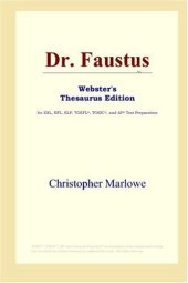 book Dr. Faustus (Webster's Thesaurus Edition)