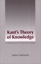 book Kant's Theory of Knowledge