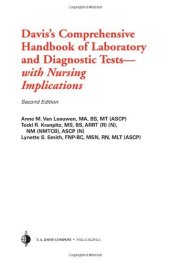 book Davis's Comprehensive Handbook of Laboratory and Diagnostic Tests: With Nursing Implications, 2nd Edition