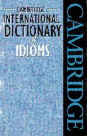 book Cambridge International Dictionary of Idioms